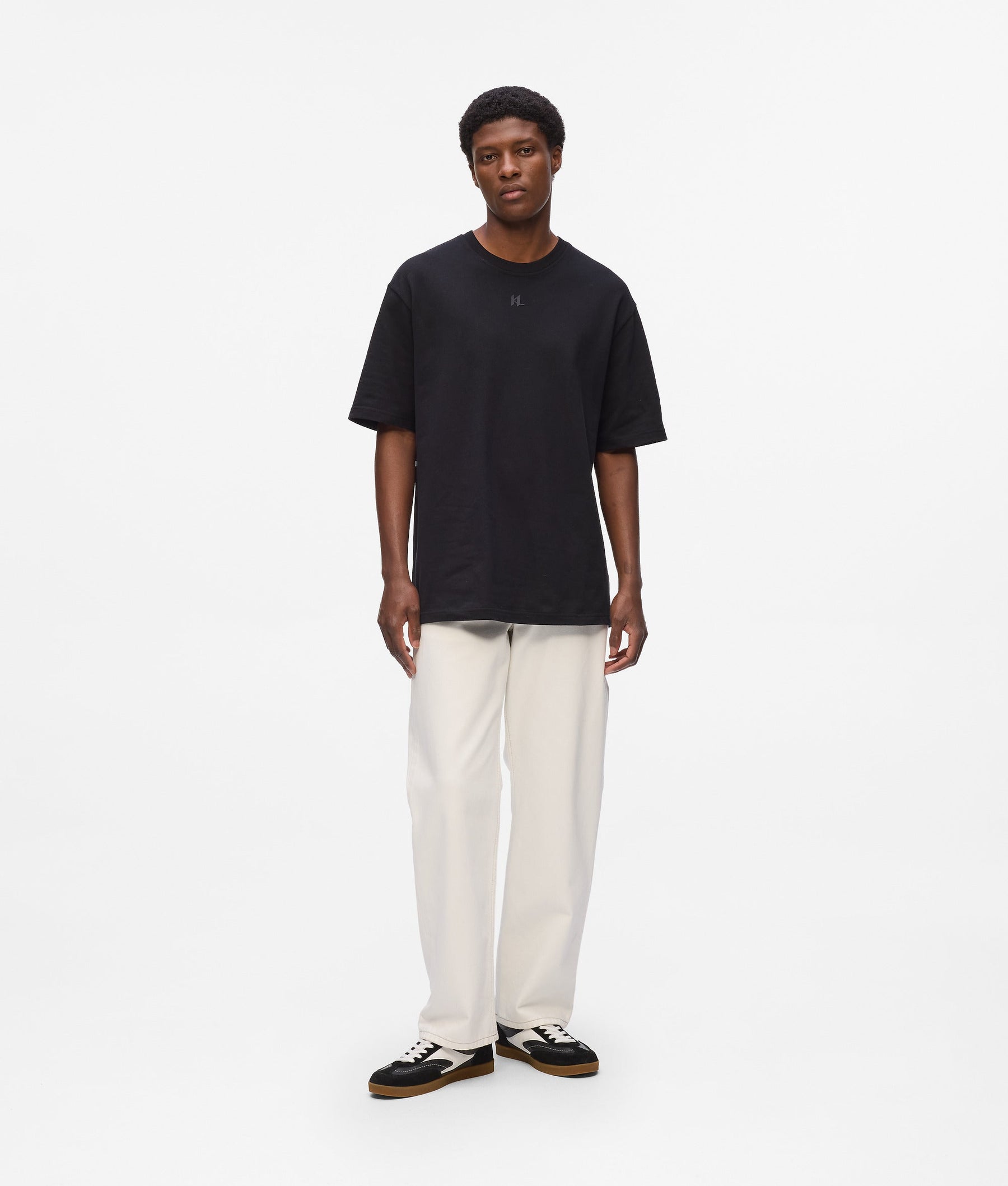 CONTRAST STITCH TROUSERS