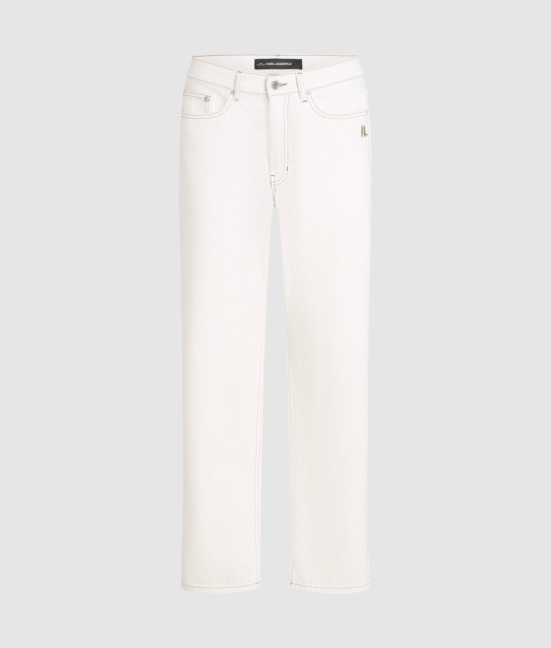 CONTRAST STITCH TROUSERS