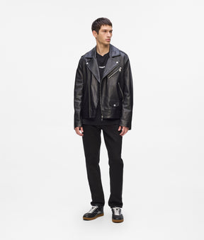 KARL ESSENTIAL LEATHER JACKET