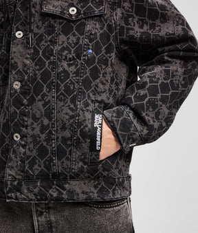 ALL-OVER PRINT DENIM JACKET