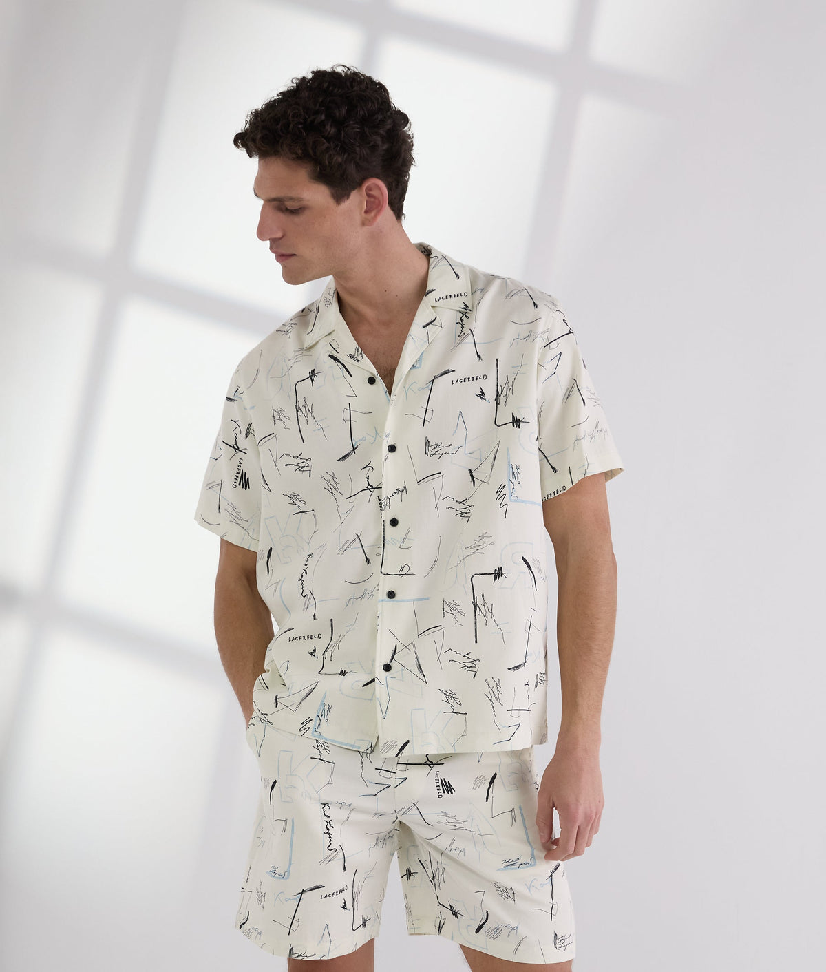 ALL-OVER-PRINT BOWLING SHIRT