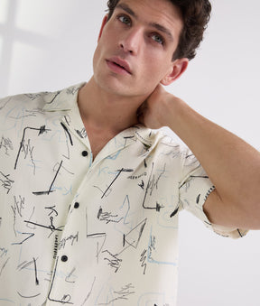 ALL-OVER-PRINT BOWLING SHIRT