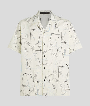 ALL-OVER-PRINT BOWLING SHIRT