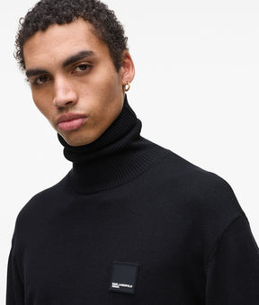 Regular roll-neck jumper