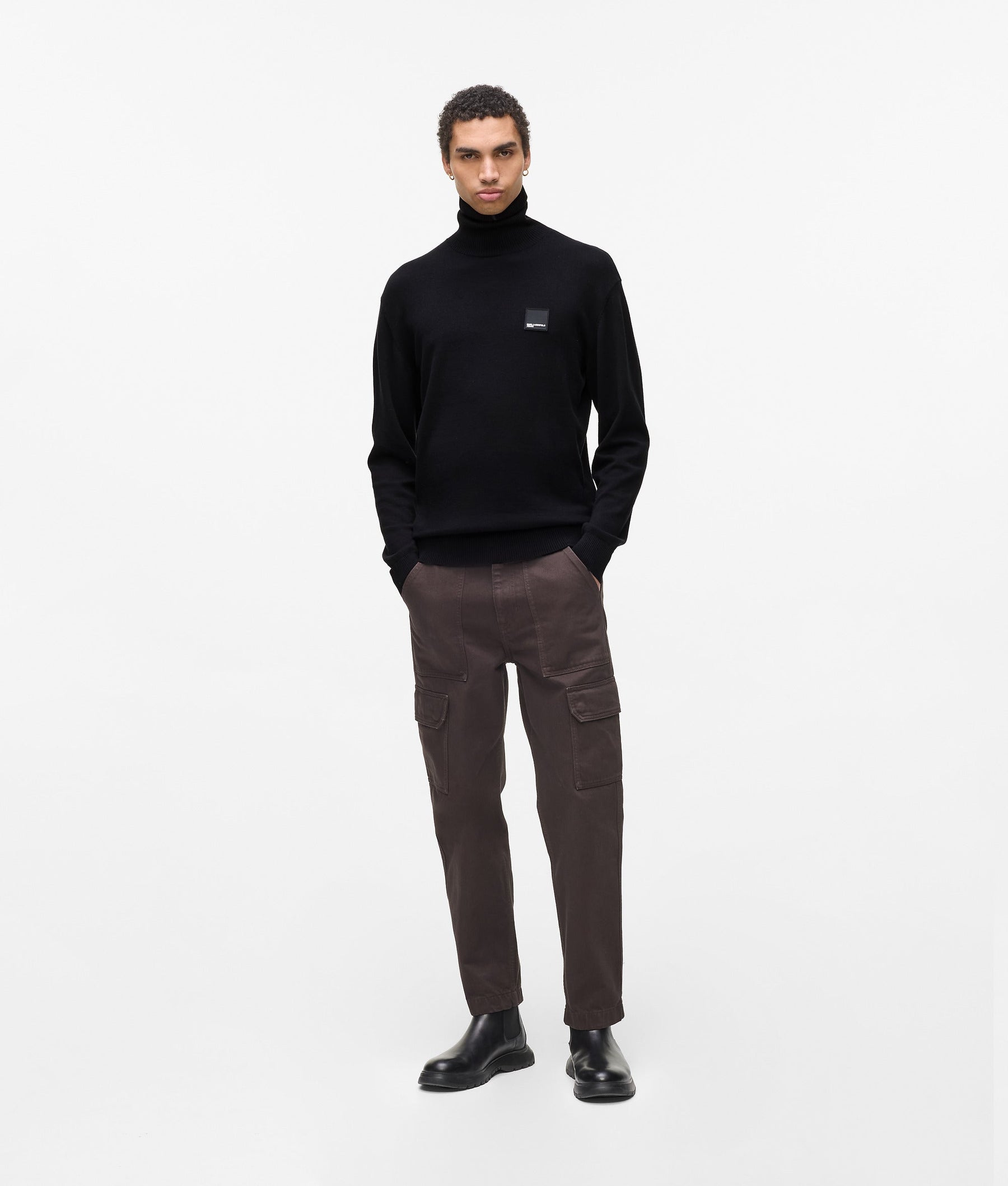 Regular roll-neck jumper