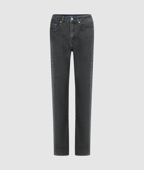 High-rise straight jeans