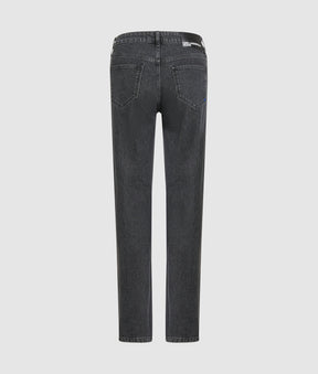 High-rise straight jeans