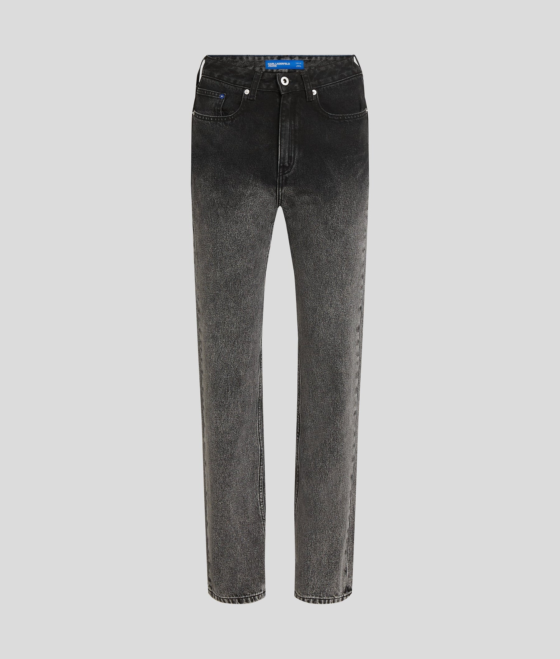 OMBRÉ HIGH-RISE STRAIGHT TROUSERS