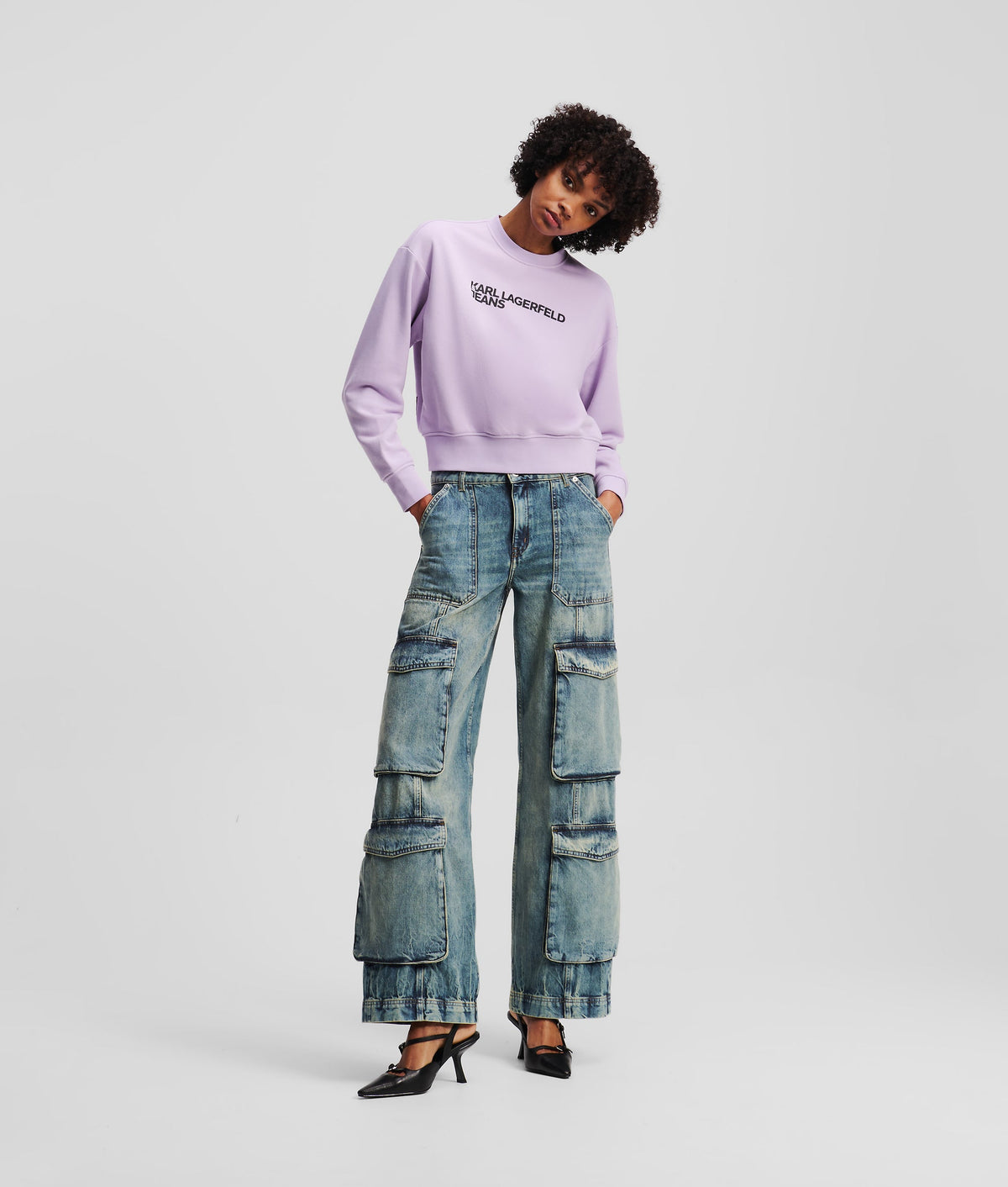 UTILITY MID-RISE RELAXED TROUSERS