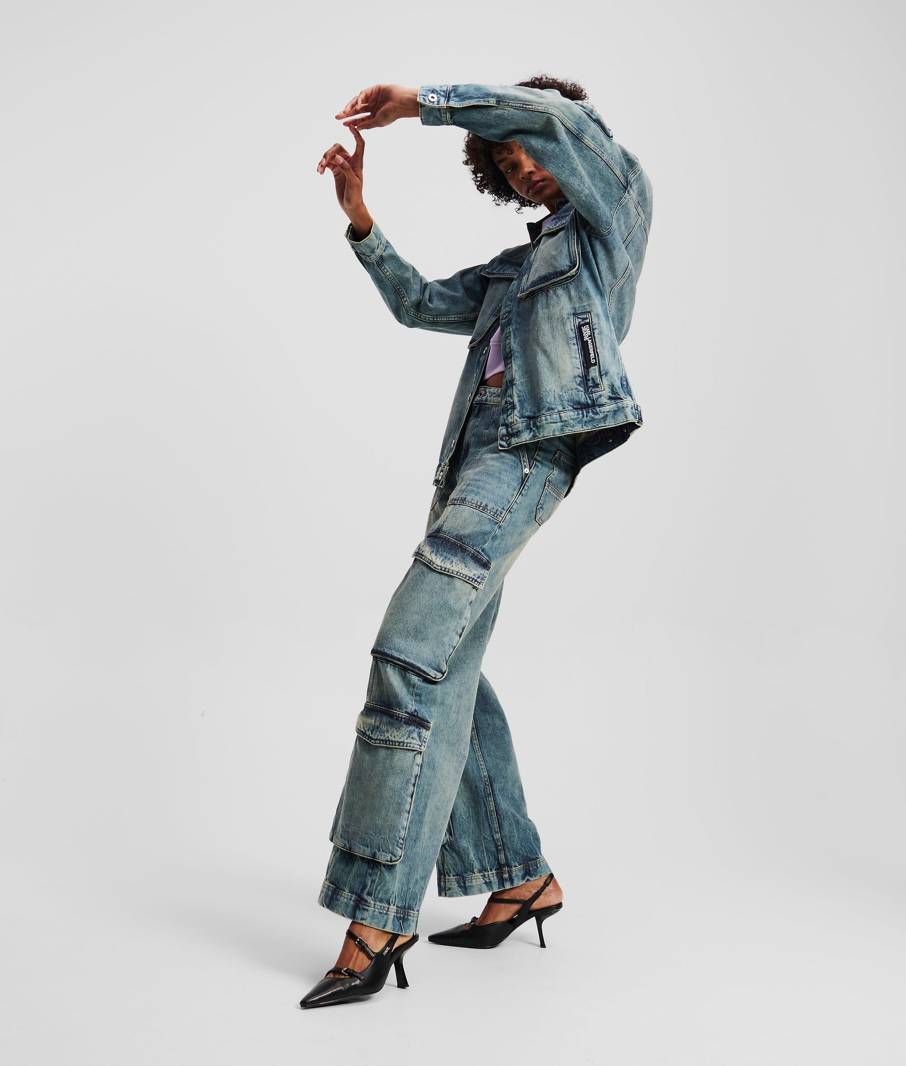 UTILITY MID-RISE RELAXED TROUSERS