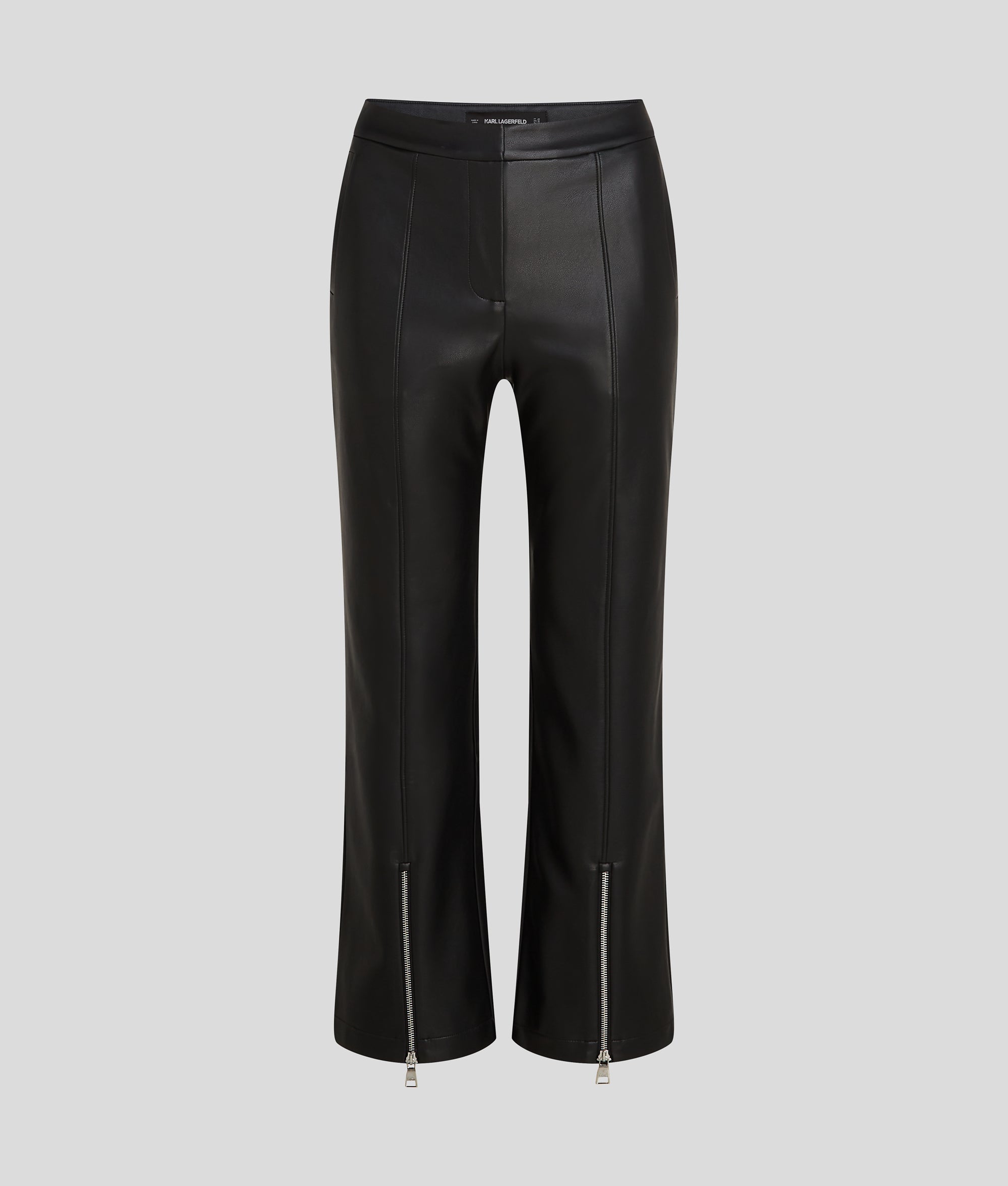 FAUX-LEATHER TROUSERS