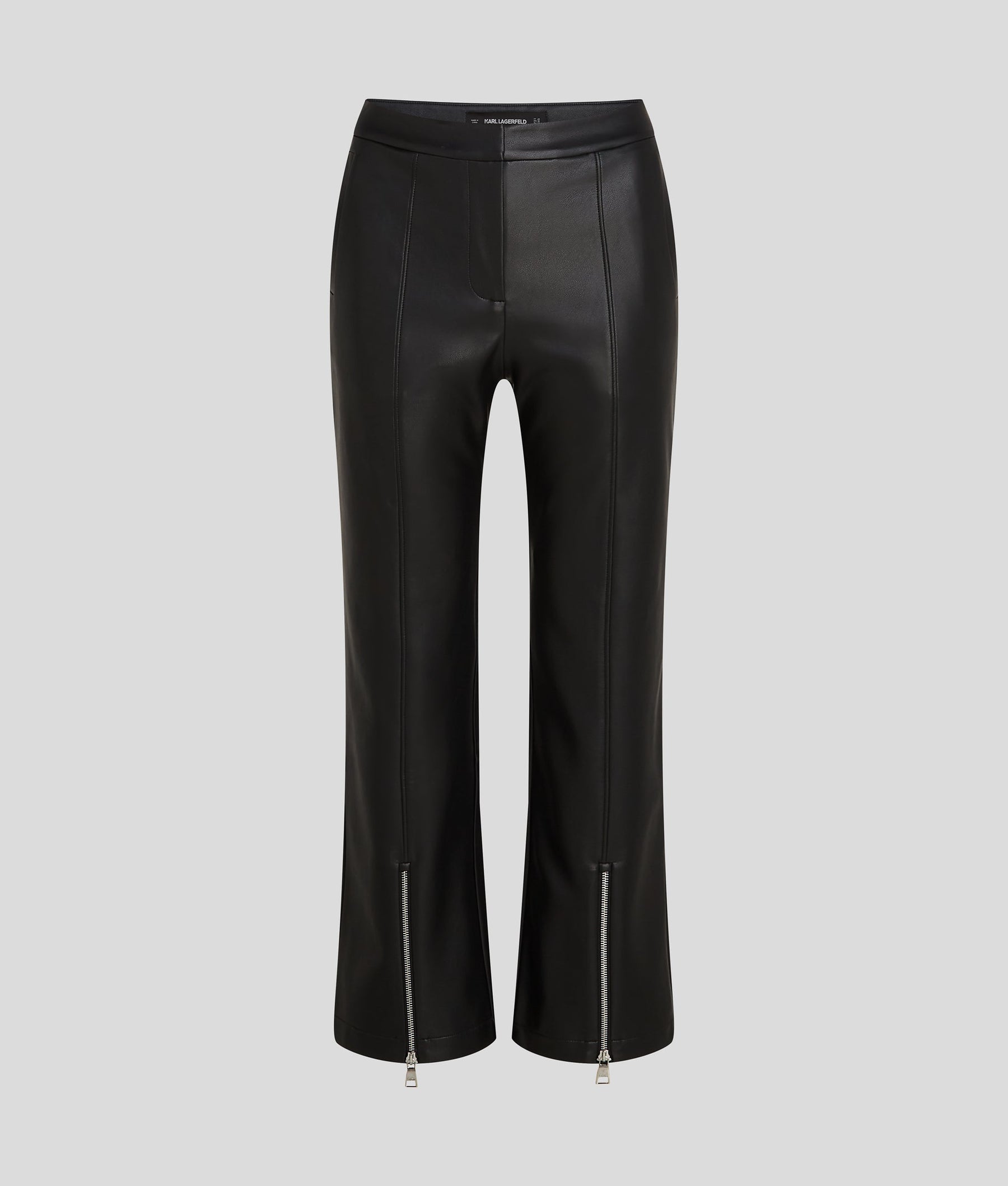 FAUX-LEATHER TROUSERS