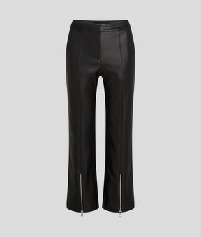 FAUX-LEATHER TROUSERS