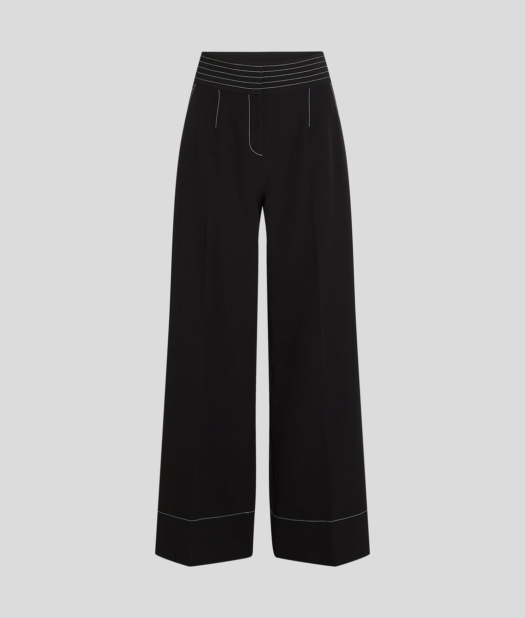 CONTRAST STITCH TROUSERS