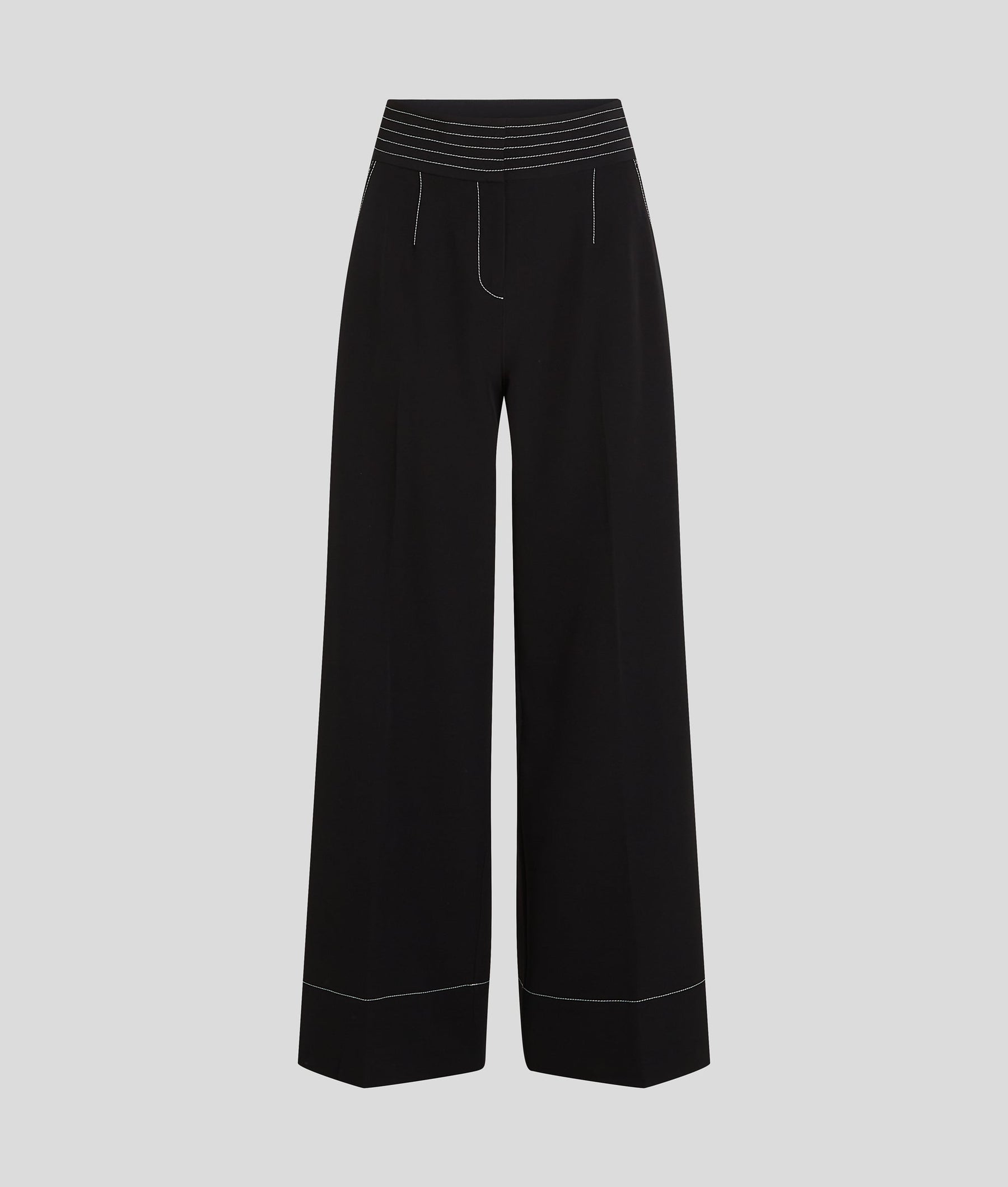 CONTRAST STITCH TROUSERS