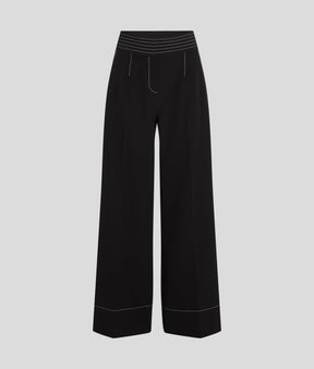 CONTRAST STITCH TROUSERS