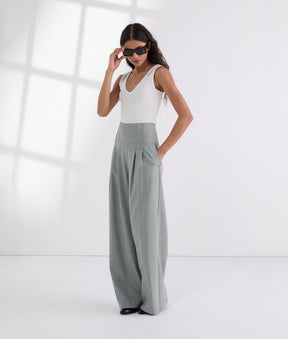 TAILORED WIDE-LEG PANTS