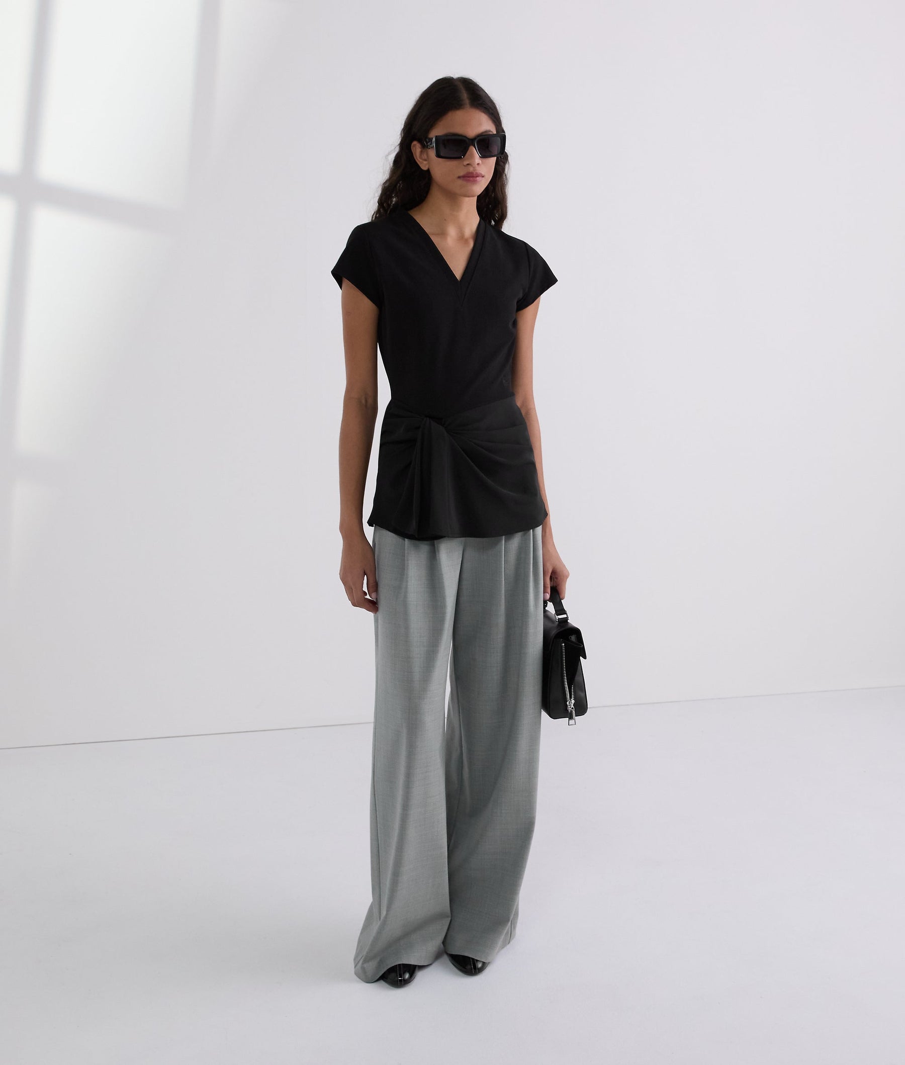 TAILORED WIDE-LEG PANTS
