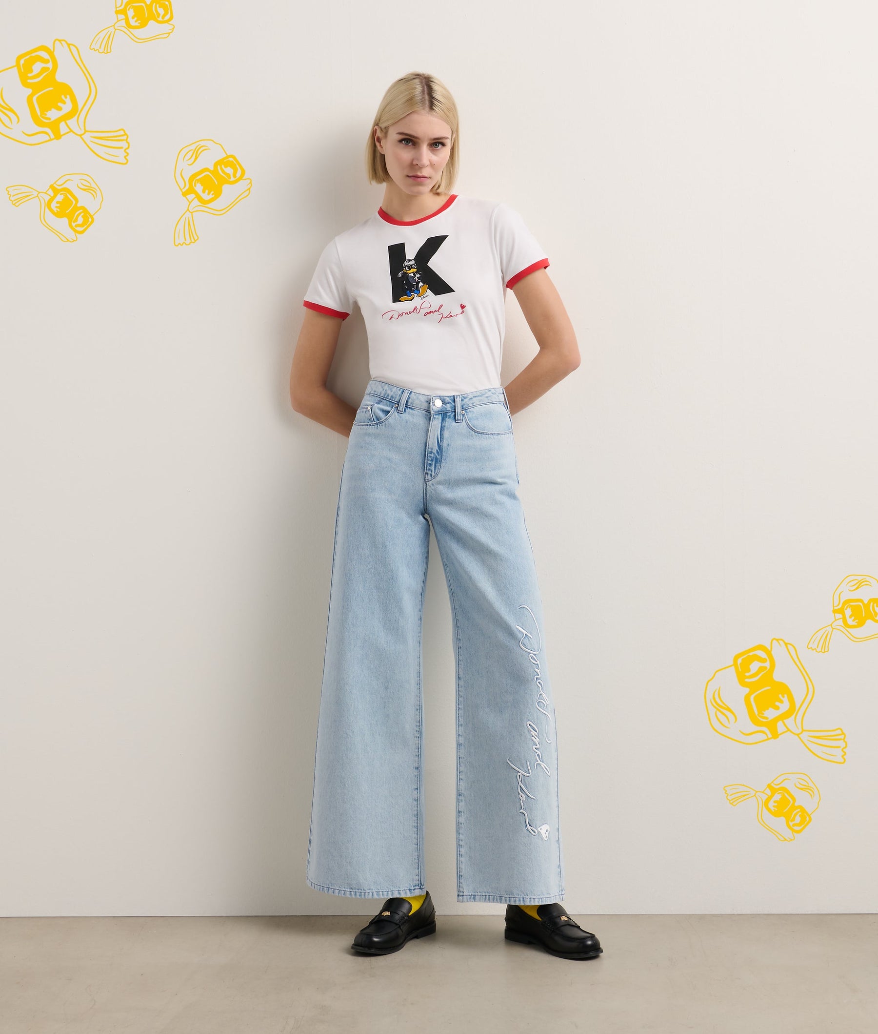 DISNEY X KL WIDE LEG JEANS
