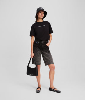 OMBRÉ DENIM SHORTS