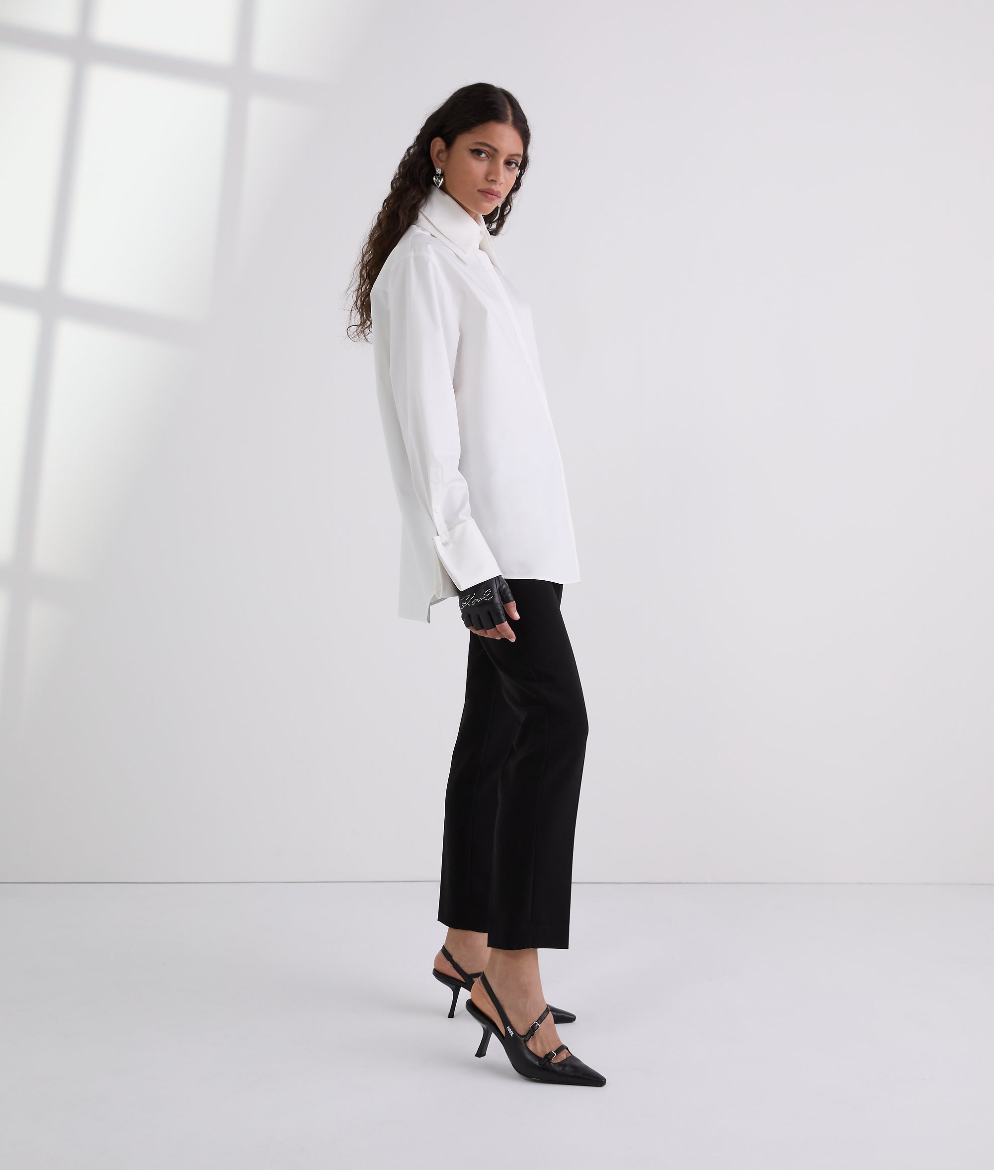 DOUBLE COLLAR POPLIN SHIRT