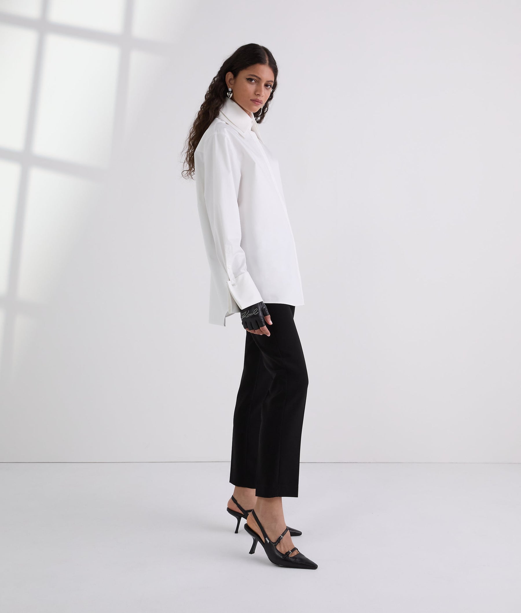 DOUBLE COLLAR POPLIN SHIRT