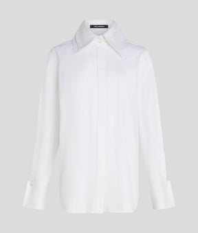 DOUBLE COLLAR POPLIN SHIRT