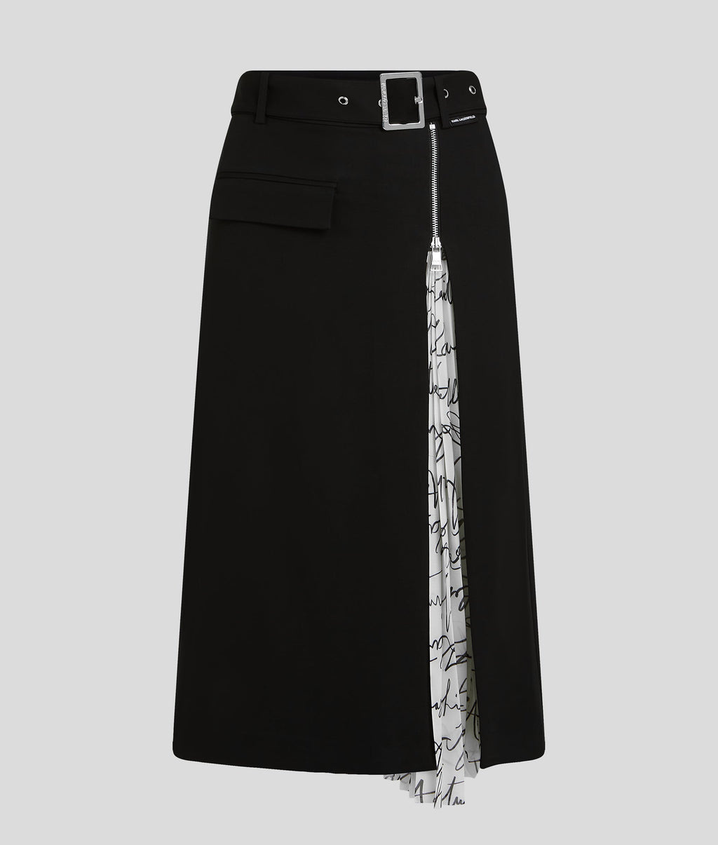 PLEAT DETAIL SKIRT