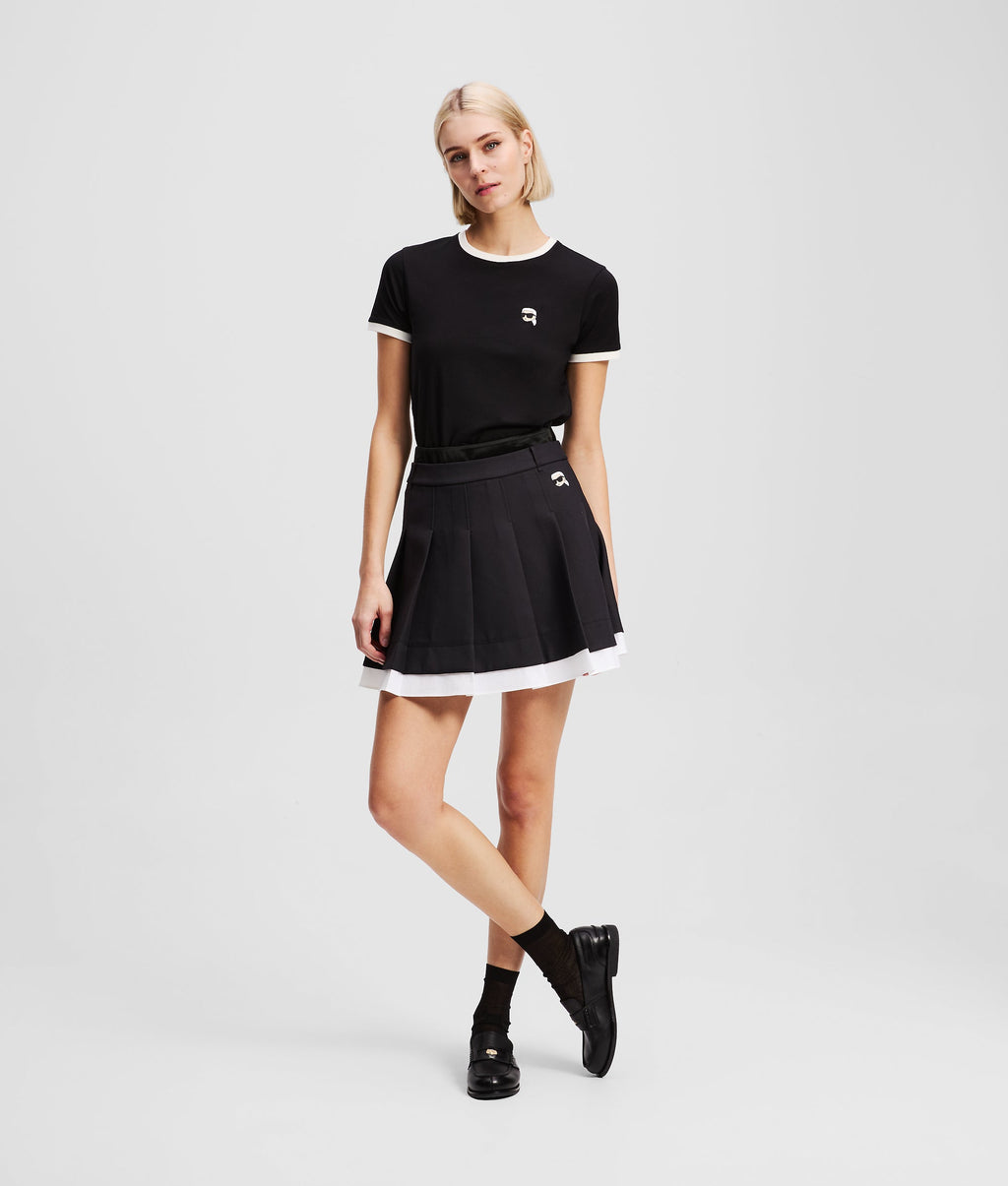 IKON PLEATED MINISKIRT