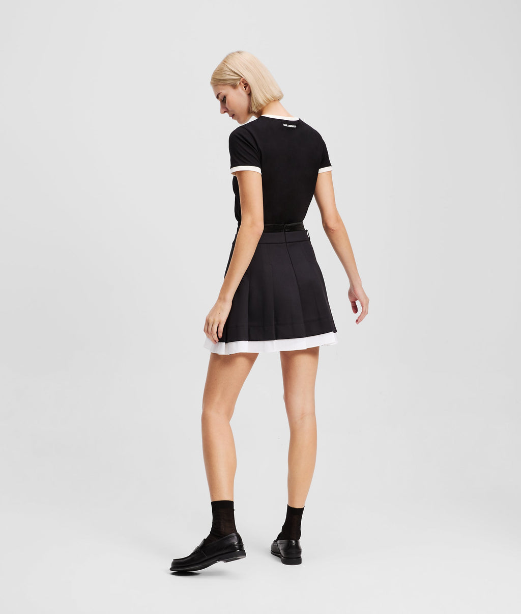 IKON PLEATED MINISKIRT