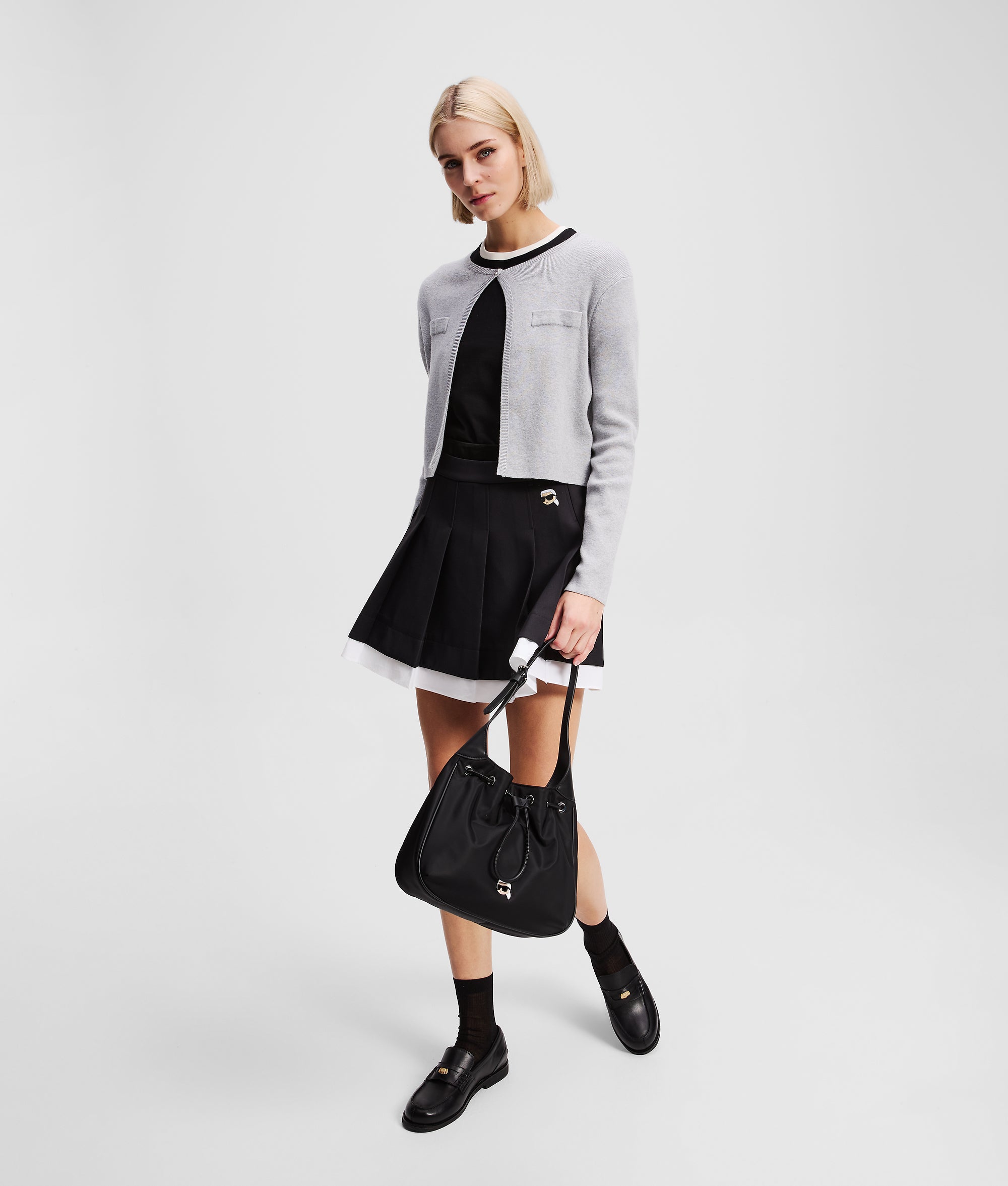 IKON PLEATED MINISKIRT