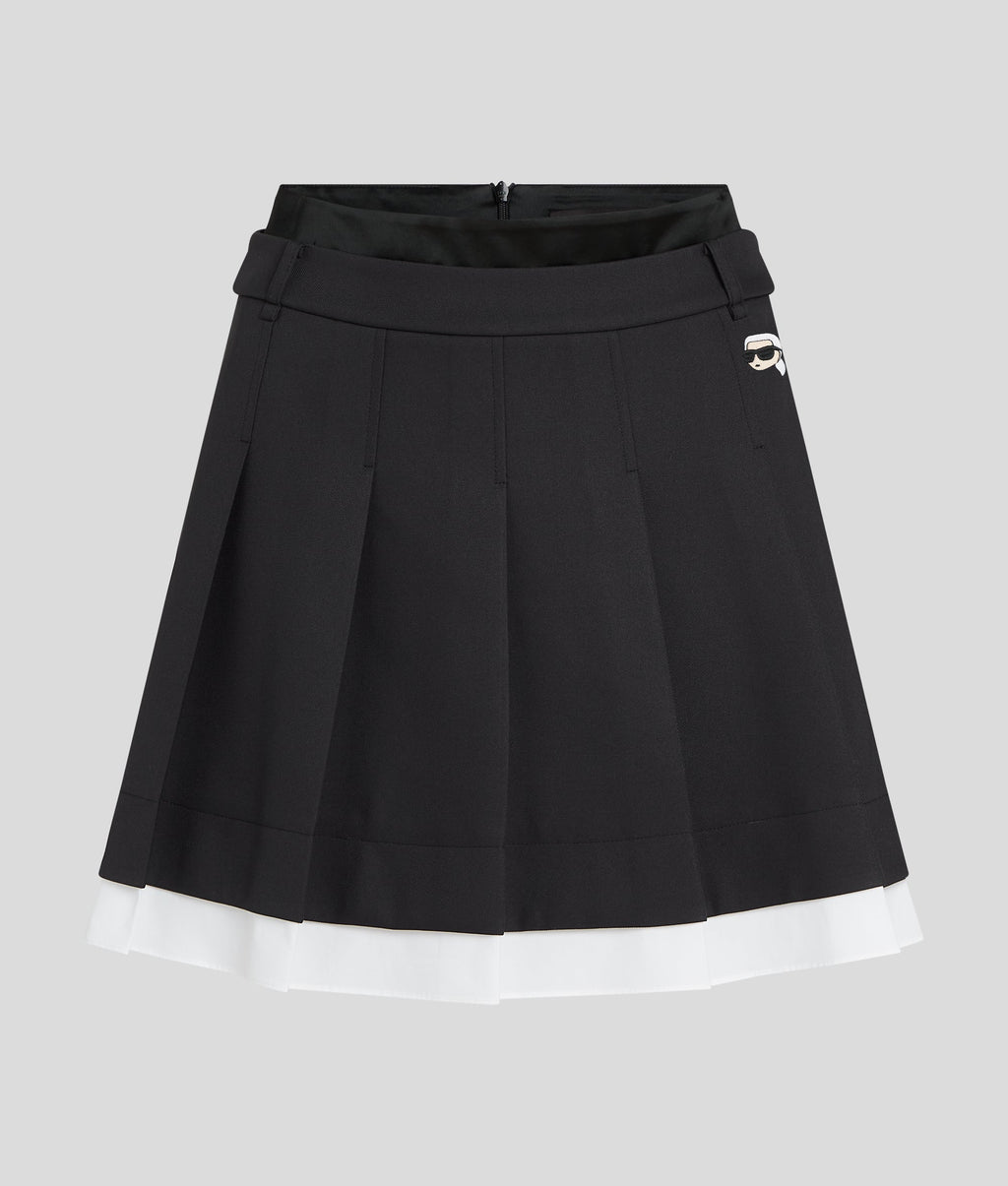 IKON PLEATED MINISKIRT