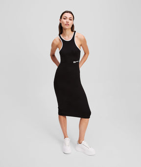 RACER-NECK DRESS