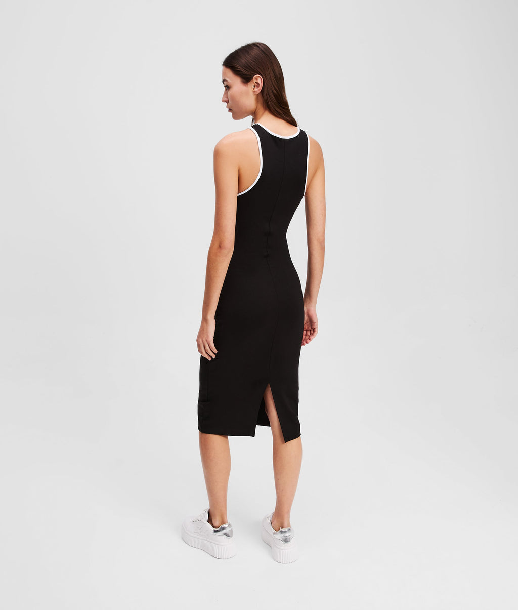 RACER-NECK DRESS