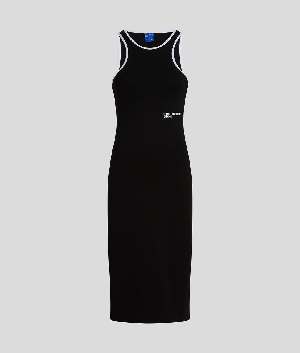 RACER-NECK DRESS