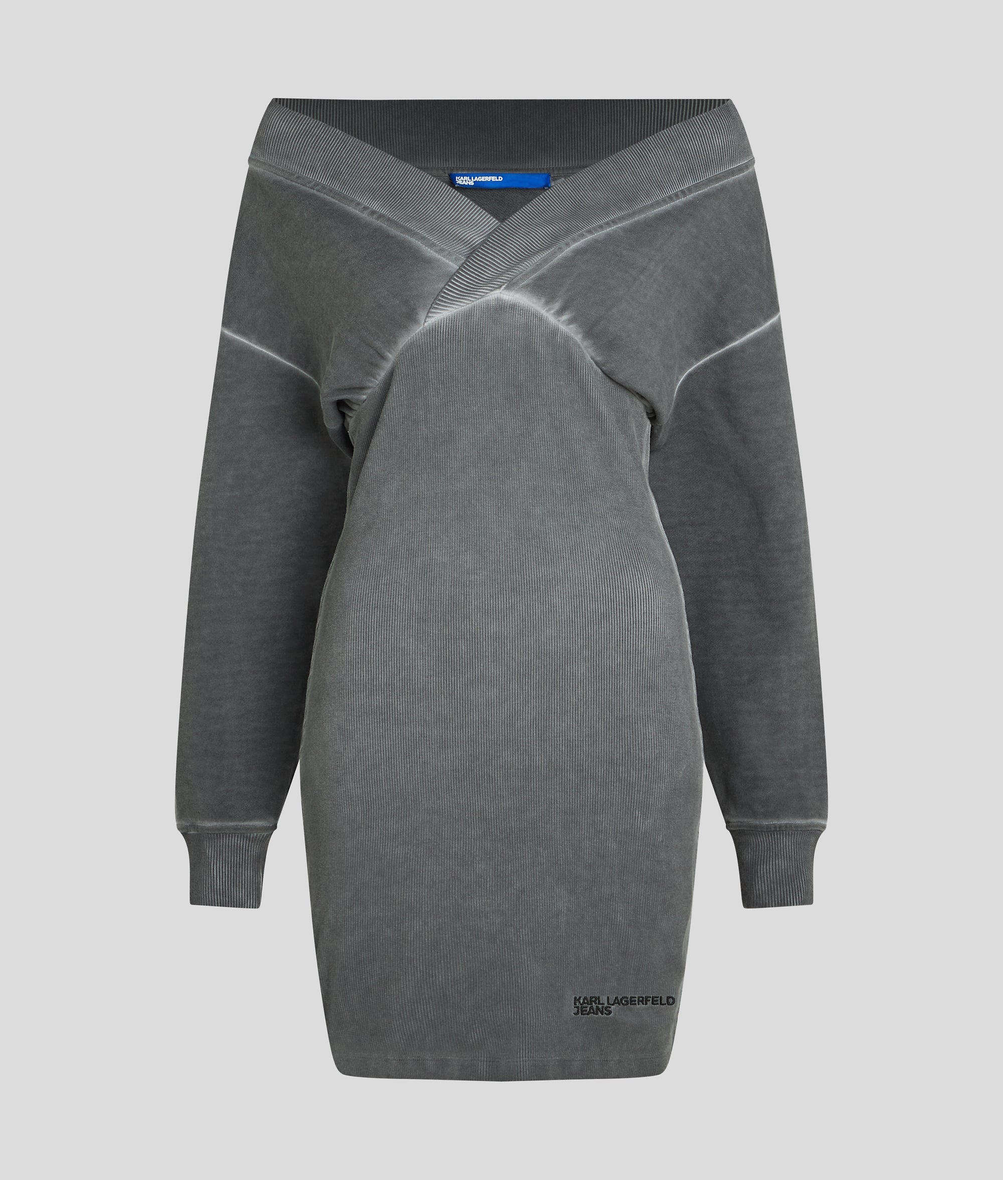 OFF-SHOULDER JUMPER DRESS