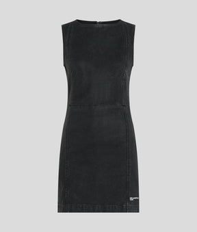 COATED DENIM DRESS