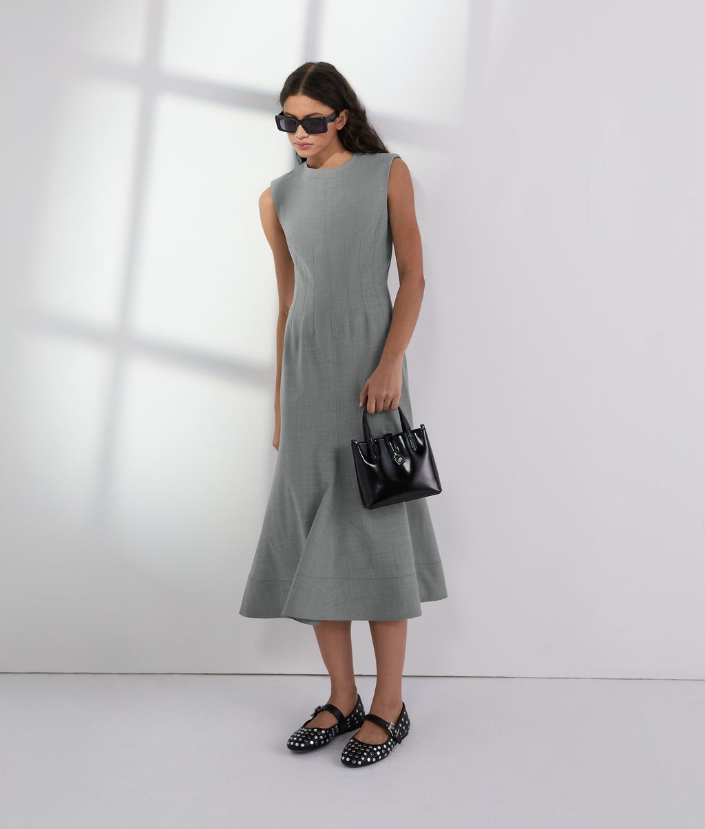 TAILORED WOOL-BLEND DRESS