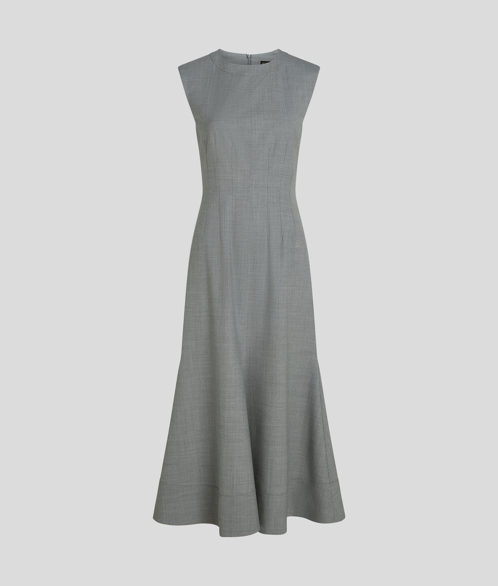 TAILORED WOOL-BLEND DRESS