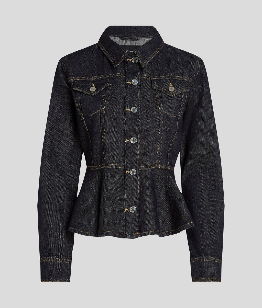 CONTRAST STITCH DENIM JACKET