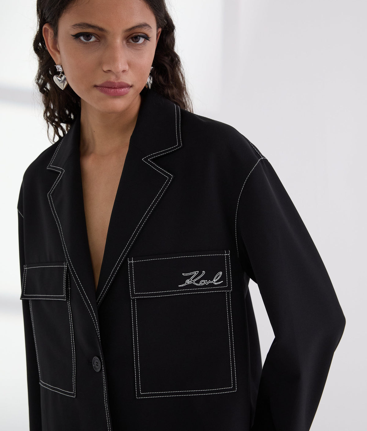 CONTRAST STITCH JACKET