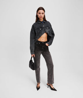 OVERSIZED CROPPED JEAN JACKET