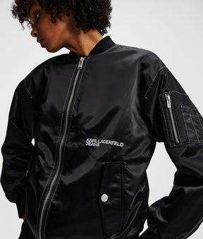 OVERSIZED SATIN BOMBER