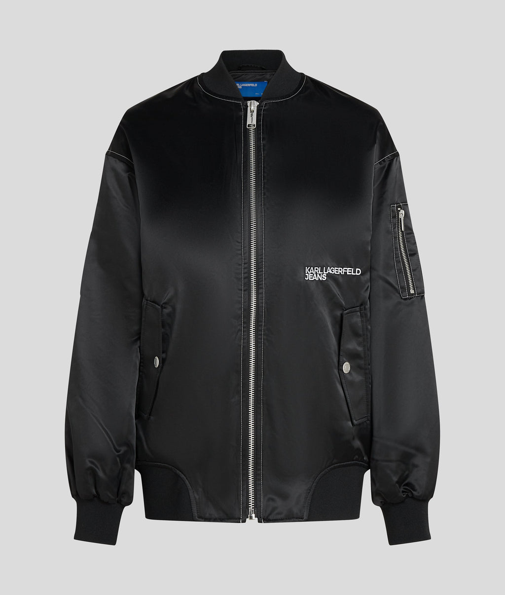 OVERSIZED SATIN BOMBER