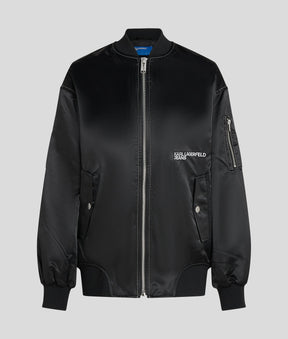OVERSIZED SATIN BOMBER