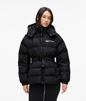 BELTED PUFFER JACKET