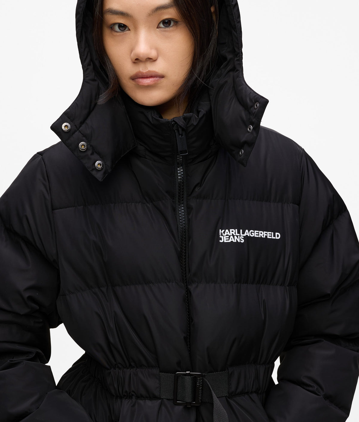 BELTED PUFFER JACKET