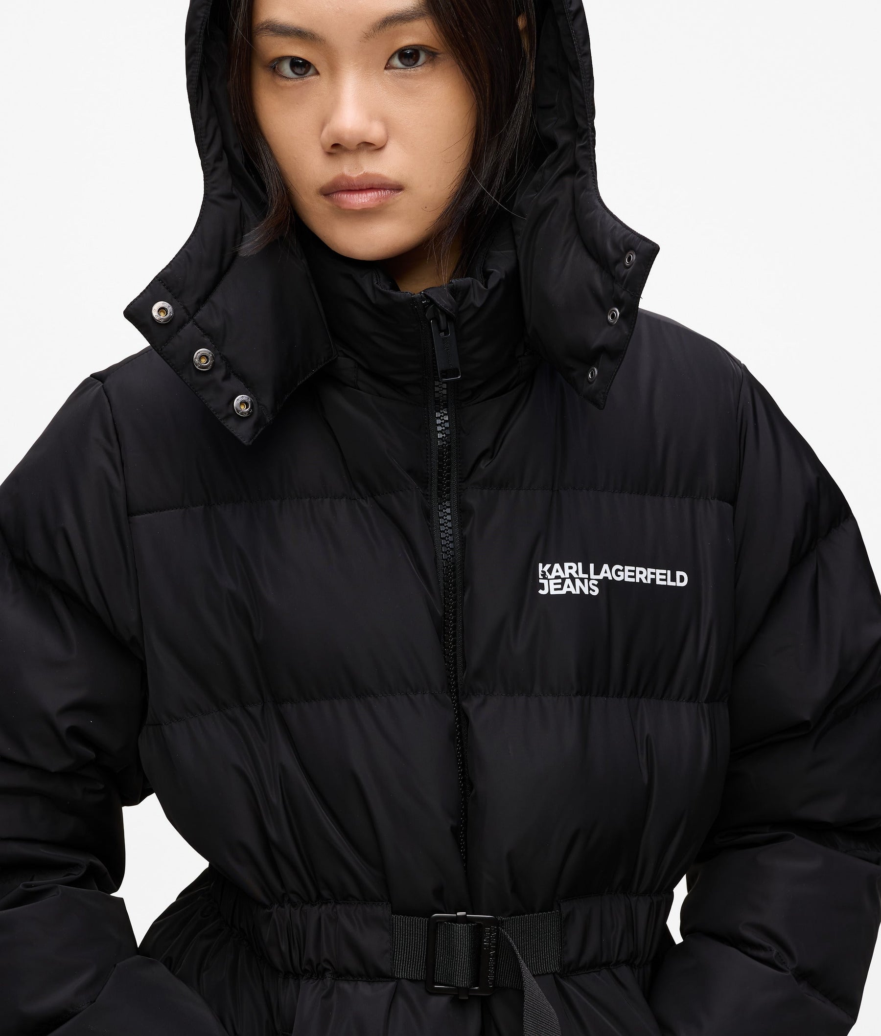 BELTED PUFFER JACKET