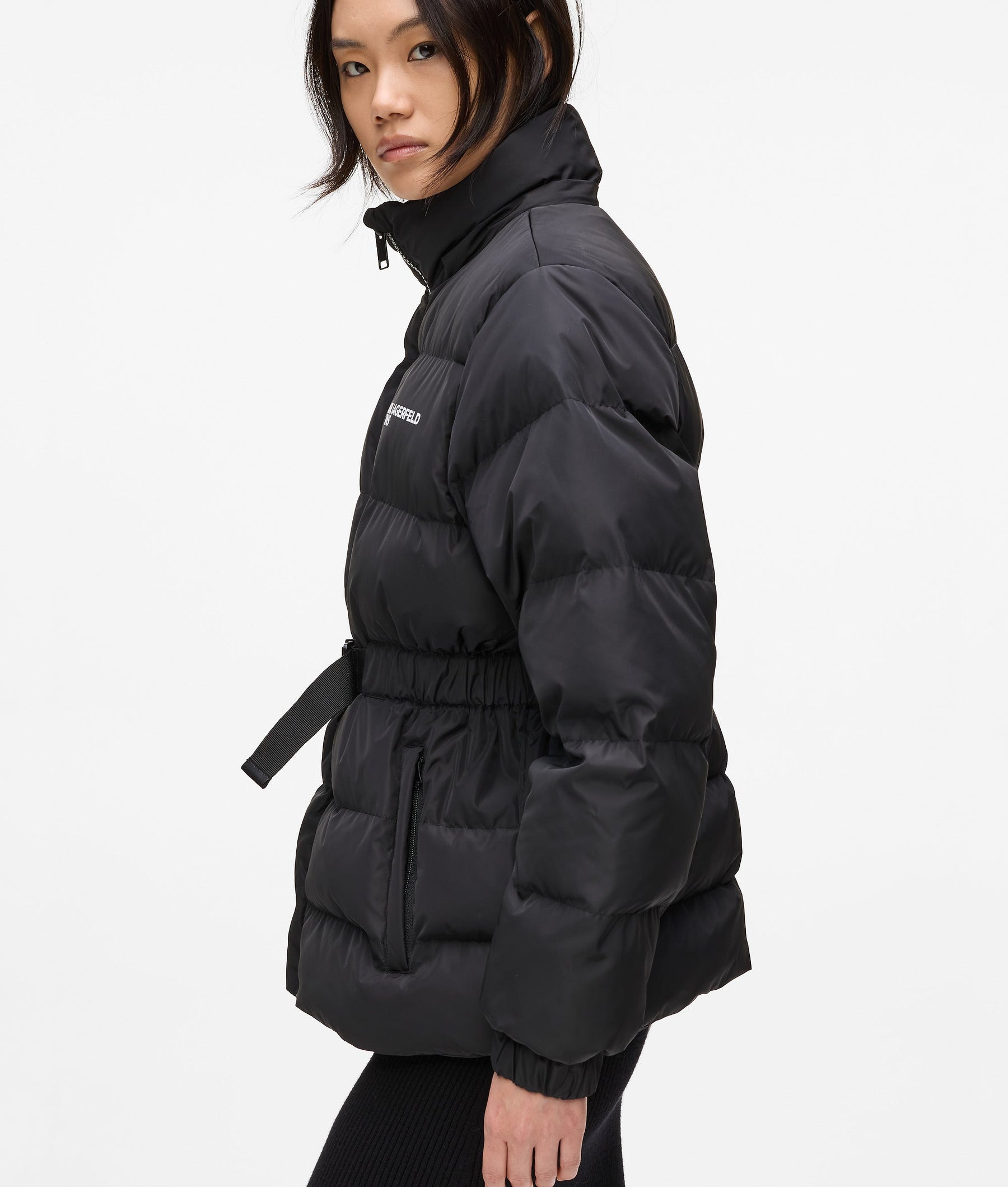 BELTED PUFFER JACKET