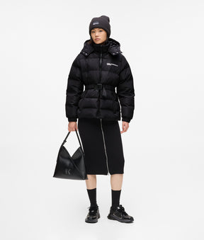 BELTED PUFFER JACKET